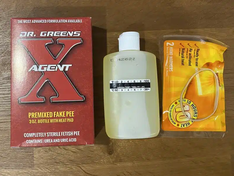 agent x urine contents