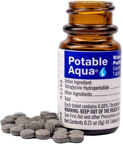 potable aqua water purification pills