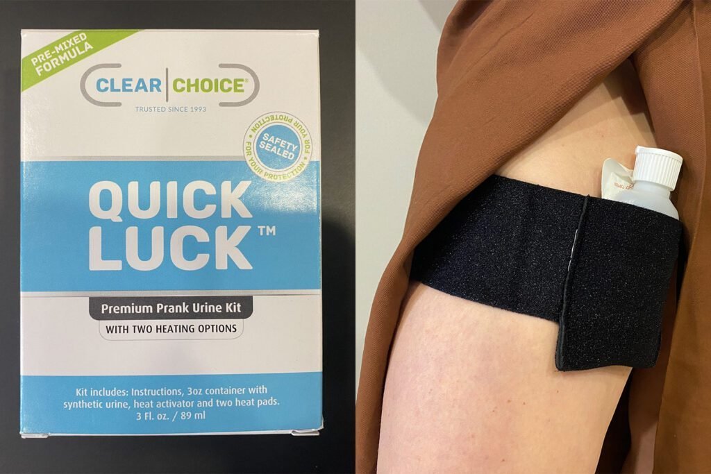 quick luck synthetic urine with stash leg belt